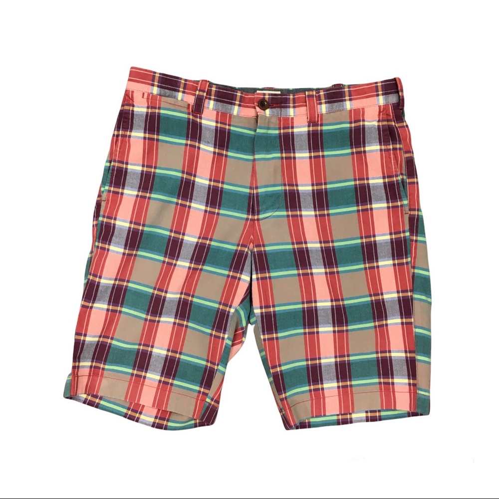 J. Crew Indian Madras Bermuda Shorts